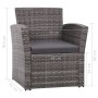 Set de muebles de jardín 4 pzas y cojines ratán sintético gris de vidaXL, Conjuntos de jardín - Ref: Foro24-44420, Precio: 33...