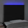 Headboard with LED lights black fabric 90x5x118/128 cm by , Headboards and footboards - Ref: Foro24-3122268, Price: 64,19 €, ...