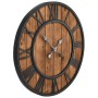 Reloj de pared vintage movimiento cuarzo madera metal 60 cm XXL de vidaXL, Relojes de pared - Ref: Foro24-50646, Precio: 56,6...