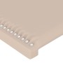 Kopfteil mit LED-Beleuchtung, Cappuccino-Kunstleder, 180 x 5 x 118/128 cm von , Kopf- und Fußteile - Ref: Foro24-3122391, Pre...