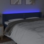 Blue fabric headboard with LED 183x16x78/88 cm by , Headboards and footboards - Ref: Foro24-3123116, Price: 80,78 €, Discount: %