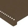 Headboard with LED in dark brown fabric 83x16x118/128 cm by , Headboards and footboards - Ref: Foro24-3123885, Price: 64,41 €...