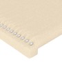 Bed frame with cream fabric headboard 200x200 cm by , Beds and slatted bases - Ref: Foro24-3125005, Price: 231,61 €, Discount: %