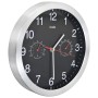 Reloj de pared de cuarzo higrómetro y termómetro 30 cm negro de vidaXL, Relojes de pared - Ref: Foro24-50624, Precio: 26,40 €...