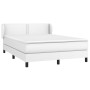 Cama box spring con colchón cuero sintético blanco 140x190 cm de , Camas y somieres - Ref: Foro24-3127248, Precio: 460,70 €, ...