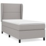 Cama box spring con colchón tela gris claro 80x200 cm de , Camas y somieres - Ref: Foro24-3127837, Precio: 321,86 €, Descuent...