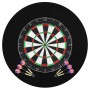 Professional sisal dartboard with 6 darts and edge by vidaXL, dart games - Ref: Foro24-91460, Price: 84,53 €, Discount: %