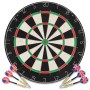 Professional sisal dartboard with 6 darts and edge by vidaXL, dart games - Ref: Foro24-91460, Price: 84,53 €, Discount: %