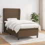 Box spring bed with dark brown fabric mattress 90x200 cm by , Beds and slatted bases - Ref: Foro24-3127856, Price: 371,09 €, ...