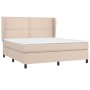 Cama box spring con colchón cuero sintético capuchino 160x200cm de , Camas y somieres - Ref: Foro24-3128984, Precio: 553,56 €...