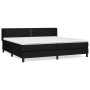 Box spring bed with black fabric mattress 200x200 cm by , Beds and slatted bases - Ref: Foro24-3129659, Price: 541,98 €, Disc...