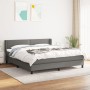 Cama box spring con colchón tela gris oscuro 180x200 cm de , Camas y somieres - Ref: Foro24-3129650, Precio: 519,99 €, Descue...