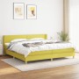 Cama box spring con colchón tela verde 200x200 cm de , Camas y somieres - Ref: Foro24-3130224, Precio: 564,99 €, Descuento: %