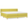 Cama box spring con colchón tela verde 200x200 cm de , Camas y somieres - Ref: Foro24-3130224, Precio: 564,99 €, Descuento: %