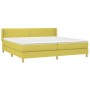 Cama box spring con colchón tela verde 200x200 cm de , Camas y somieres - Ref: Foro24-3130224, Precio: 564,99 €, Descuento: %