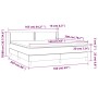 Boxspringbett mit dunkelgrauer Samtmatratze 160x200 cm von , Betten und Lattenroste - Ref: Foro24-3130908, Preis: 484,02 €, R...