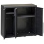 Garden cabinet with 2 shelves black by vidaXL, Lockers and storage cabinets - Ref: Foro24-43704, Price: 128,34 €, Discount: %