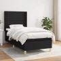 Box spring bed with black fabric mattress 90x190 cm by , Beds and slatted bases - Ref: Foro24-3131875, Price: 323,37 €, Disco...