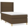 Cama box spring con colchón tela marrón oscuro 80x200 cm de , Camas y somieres - Ref: Foro24-3131868, Precio: 320,38 €, Descu...