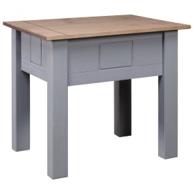 Mesita de noche madera pino estilo Panamá gris 50,5x50,5x52,5cm de vidaXL, Mesitas de noche - Ref: Foro24-282674, Precio: 35,...