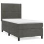 Cama box spring con colchón terciopelo gris oscuro 80x200 cm de , Camas y somieres - Ref: Foro24-3132586, Precio: 311,42 €, D...