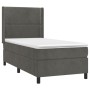 Cama box spring con colchón terciopelo gris oscuro 80x200 cm de , Camas y somieres - Ref: Foro24-3132586, Precio: 311,42 €, D...