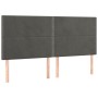 Cama box spring con colchón terciopelo gris oscuro 80x200 cm de , Camas y somieres - Ref: Foro24-3132586, Precio: 311,42 €, D...