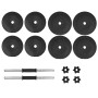 Cast iron dumbbell set 14 pieces 20 kg by vidaXL, free weight - Ref: Foro24-91407, Price: 60,99 €, Discount: %