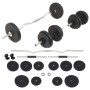 Barbell and weight set 30 kg by vidaXL, free weight - Ref: Foro24-91400, Price: 83,30 €, Discount: %