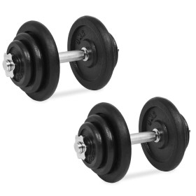 Cast iron dumbbell set 18 pieces 40 kg by vidaXL, free weight - Ref: Foro24-91411, Price: 153,99 €, Discount: %