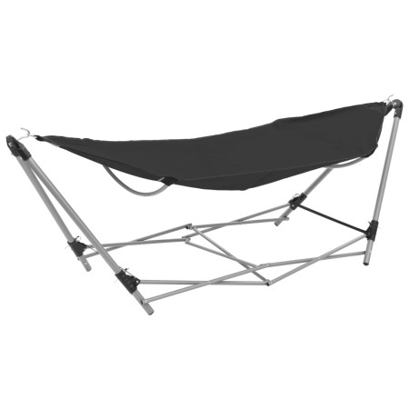 Hammock with black folding stand by vidaXL, Hammocks - Ref: Foro24-44365, Price: 88,99 €, Discount: %