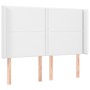 Cama box spring colchón y LED cuero sintético blanco 140x190 cm de , Camas y somieres - Ref: Foro24-3139320, Precio: 565,57 €...