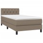 Cama box spring con colchón tela gris taupe 80x200 cm de , Camas y somieres - Ref: Foro24-3140253, Precio: 287,16 €, Descuent...