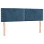 Box spring bed with dark blue velvet mattress 140x190 cm by , Beds and slatted bases - Ref: Foro24-3141243, Price: 407,64 €, ...