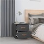 Bedside tables 2 pcs solid gray pine wood 40x34x45 cm by vidaXL, Nightstands - Ref: Foro24-818330, Price: 94,45 €, Discount: %