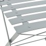 Garden bistro table and chairs set, 3 pieces, gray steel by vidaXL, Garden sets - Ref: Foro24-44355, Price: 91,85 €, Discount: %