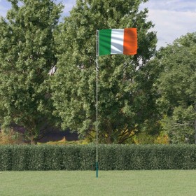 Aluminum Ireland flag and pole 5.55 m by , Flags and windsocks - Ref: Foro24-3147126, Price: 58,81 €, Discount: %