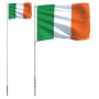 Mástil y bandera de Irlanda aluminio 5,55 m de , Banderas y mangas de viento - Ref: Foro24-3147126, Precio: 58,81 €, Descuent...