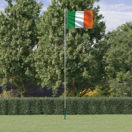 Mástil y bandera de Irlanda aluminio 6,23 m de , Banderas y mangas de viento - Ref: Foro24-3147096, Precio: 69,62 €, Descuent...