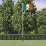 Irland-Flagge und Mast aus Aluminium, 6,23 m von , Fahnen und Windsäcke - Ref: Foro24-3147096, Preis: 69,62 €, Rabatt: %