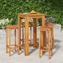 High garden table and stools 5 pcs solid acacia wood by , Garden sets - Ref: Foro24-3154387, Price: 290,63 €, Discount: %