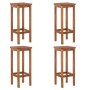 High garden table and stools 5 pcs solid acacia wood by , Garden sets - Ref: Foro24-3154387, Price: 290,63 €, Discount: %