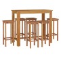 Garden table and high stools 7 pcs solid acacia wood by , Garden sets - Ref: Foro24-3154393, Price: 366,18 €, Discount: %