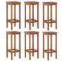 Garden table and high stools 7 pcs solid acacia wood by , Garden sets - Ref: Foro24-3154393, Price: 366,18 €, Discount: %