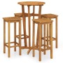 High garden table and stools 5 pcs solid acacia wood by , Garden sets - Ref: Foro24-3154385, Price: 244,76 €, Discount: %