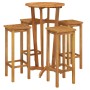 High garden table and stools 5 pcs solid acacia wood by , Garden sets - Ref: Foro24-3154385, Price: 244,76 €, Discount: %