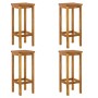 High garden table and stools 5 pcs solid acacia wood by , Garden sets - Ref: Foro24-3154385, Price: 244,76 €, Discount: %