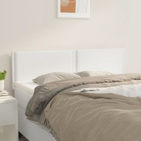 Headboards 2 units white synthetic leather 72x5x78/88 cm by , Headboards and footboards - Ref: Foro24-345933, Price: 55,04 €,...