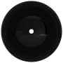 Round black ceramic sink 40x15 cm by vidaXL, Sinks - Ref: Foro24-142735, Price: 62,02 €, Discount: %