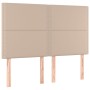 Headboard LED lights cappuccino synthetic leather 144x5x118/128cm by , Headboards and footboards - Ref: Foro24-3122379, Price...